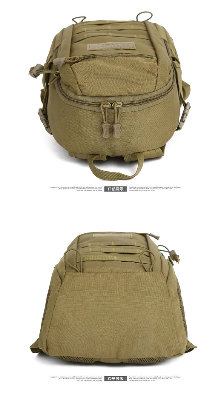 Lightweight 15L Outdoor Waterproof Tactical Backpack – Durable Military Gear for Men's Hiking, Camping & Hunting