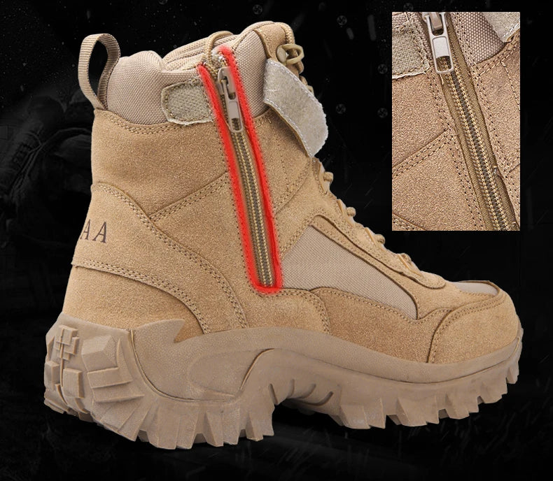 Men'sHiking Shoes Tactical Sport Shoes Male High Top Waterproof Outdoor Mountain Climbing Shoes Hunting Boots Men Outdoor Boots