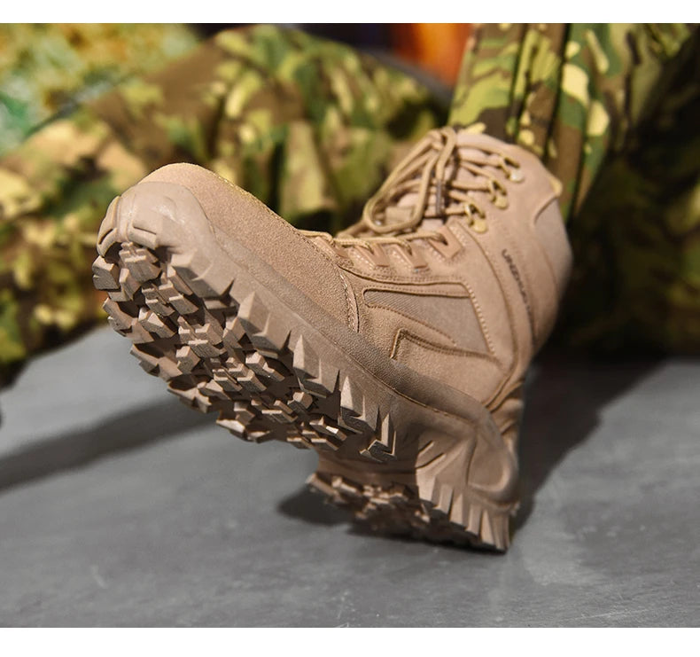Men'sHiking Shoes Tactical Sport Shoes Male High Top Waterproof Outdoor Mountain Climbing Shoes Hunting Boots Men Outdoor Boots