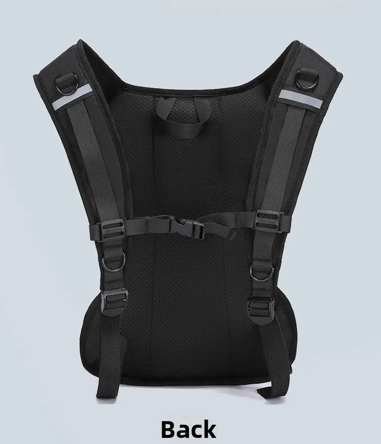Motorcycle Backpack And Leg Bag Set for Men Hard Shell Multifunctional Riding Gear Outdoor Crossbody Chest Pack