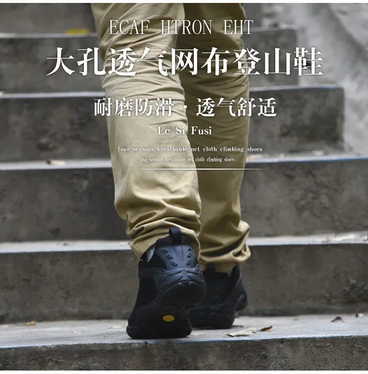 Hiking Shoes High Quality Mesh Anti Slip Lightweight Sneakers Outdoor Adventure Trekking Sport Shoe Women Men Marching Shoes