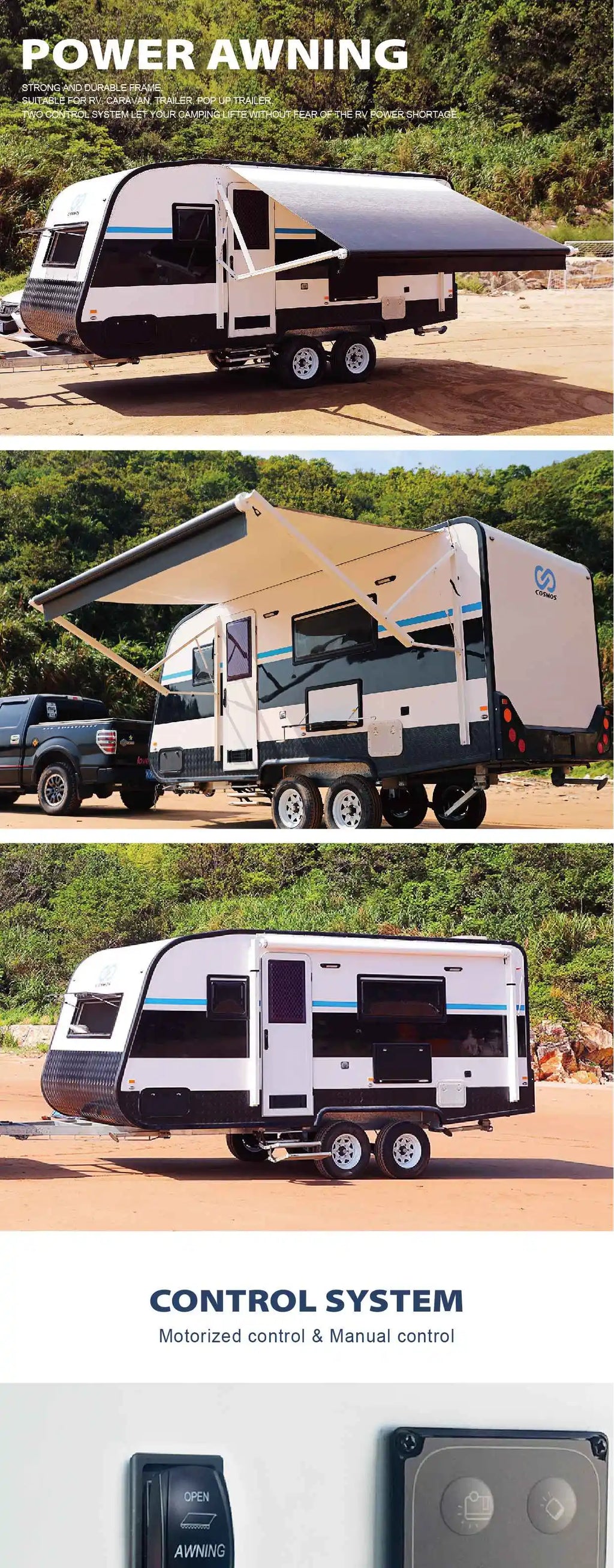 Caravans Awning Camper Trailer Awning Motorhom Camping Equipment Travel Equipments