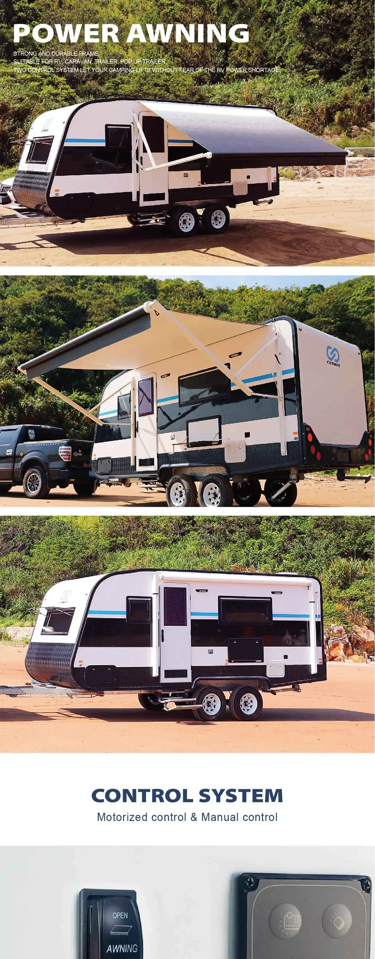 Caravans Awning Camper Trailer Awning Motorhom Camping Equipment Travel Equipments