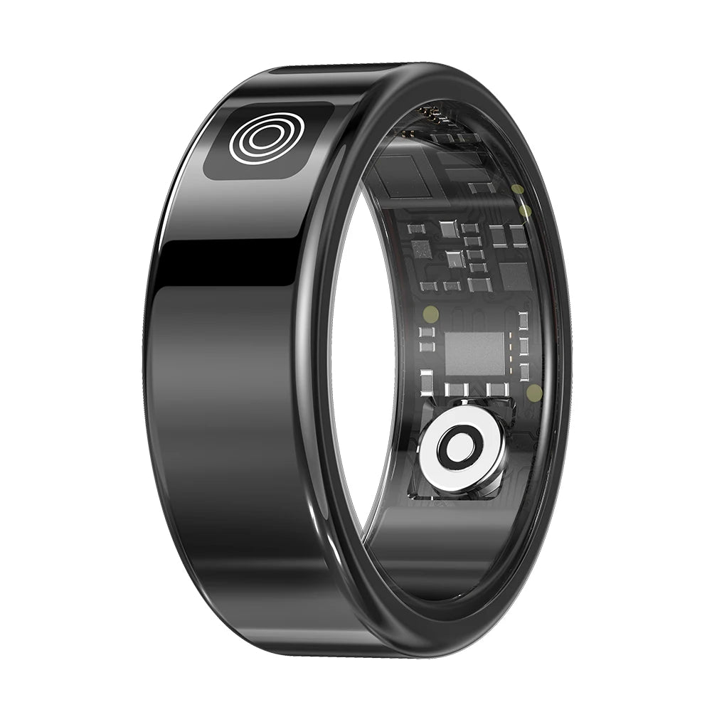 2025 New RS08 Smart Ring 5ATM Waterproof Health Fitness Ring Multi Sport Modes Heart Rate and Blood Oxygen Monitor for Men Women