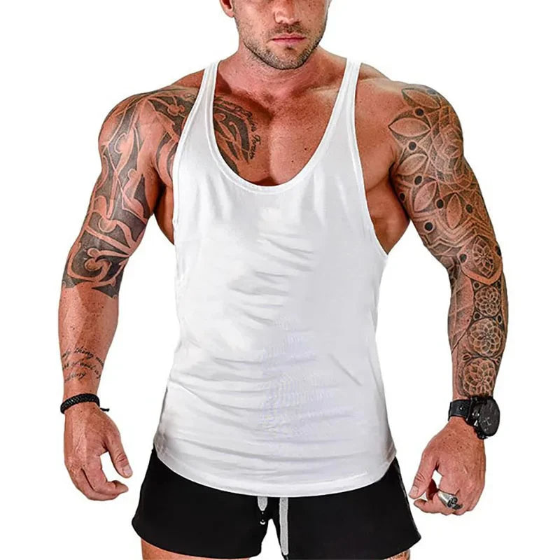 Gym Shirt Gyms Man Workout Bodybuilding Men Sportswear Men's Clothes Tank Top Vest Clothing Muscle Singlet Fitness Undershirt
