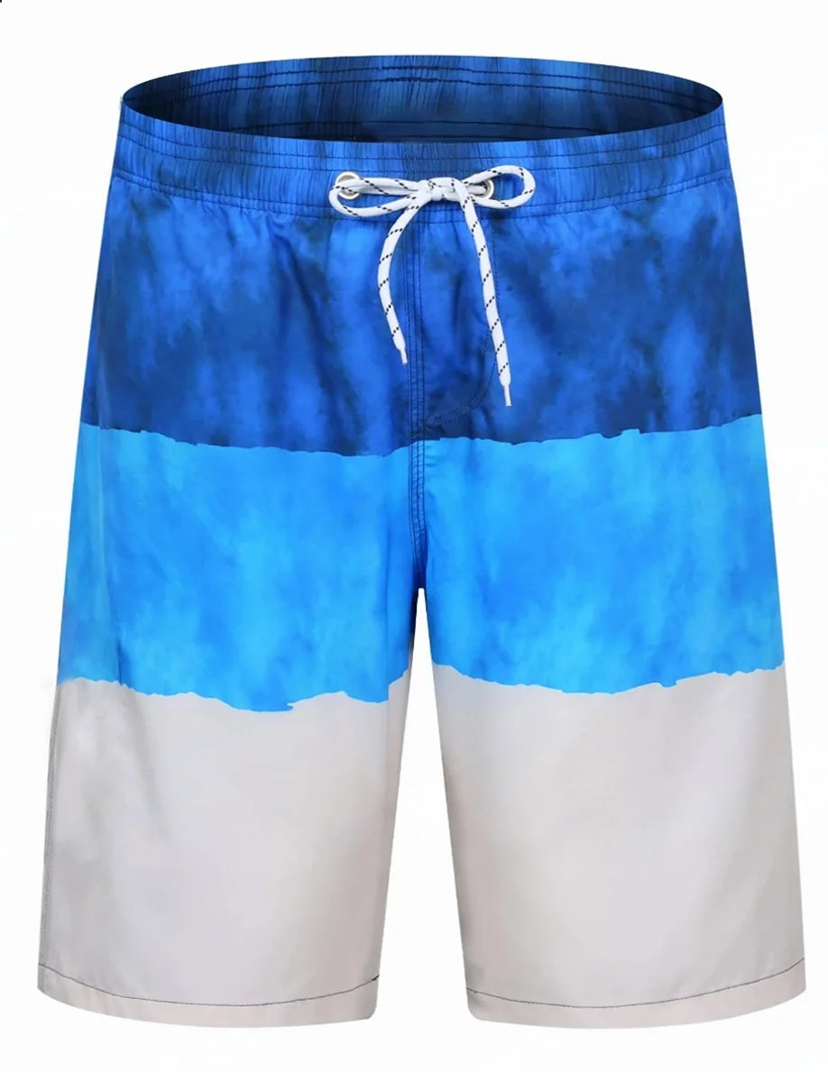 Summer Men's Swim Shorts5XL Swim Trunks Quick Dry Board Shorts Bathing Suit Breathable Drawstring With Pockets for Surfing Beach