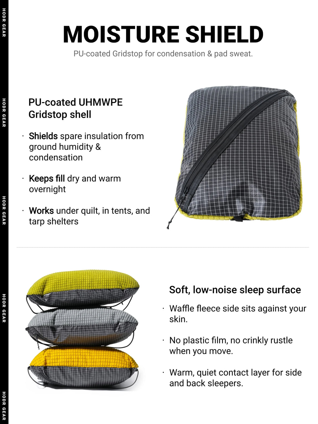 [HODRGEAR] Stuff Sack & Pillow UHMWPE Multifunctional Storage bag Outdoor Camping Headrest 53g Ultralight Hikers
