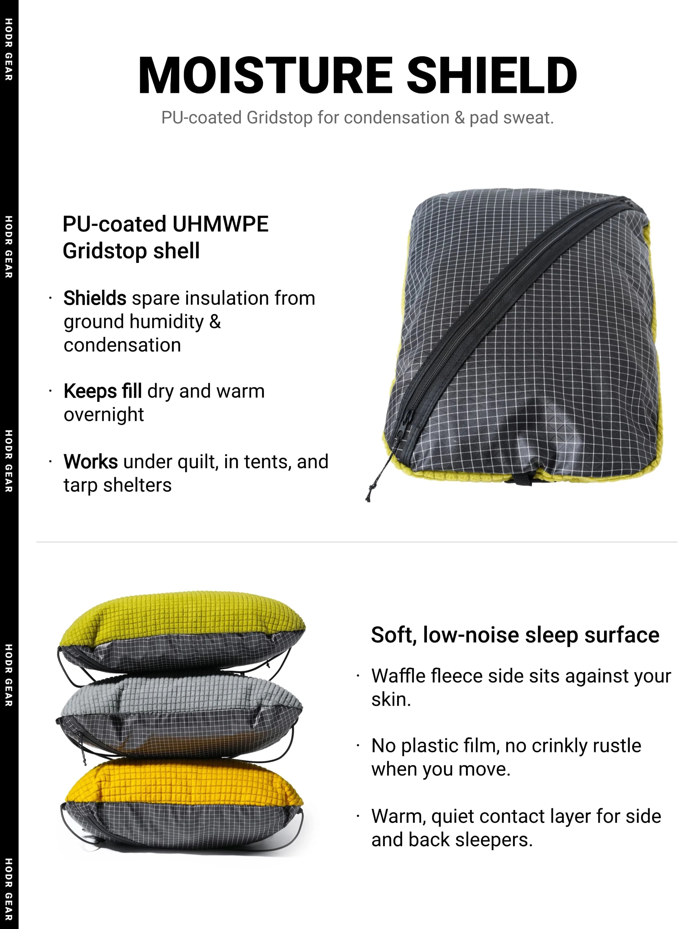 [HODRGEAR] Stuff Sack & Pillow UHMWPE Multifunctional Storage bag Outdoor Camping Headrest 53g Ultralight Hikers