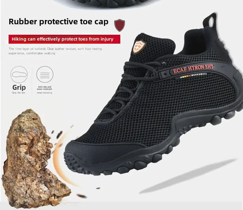 Hiking Shoes High Quality Mesh Anti Slip Lightweight Sneakers Outdoor Adventure Trekking Sport Shoe Women Men Marching Shoes