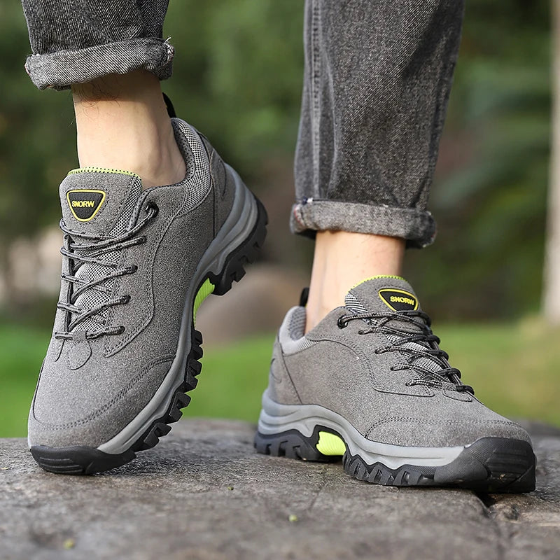 Hiking Shoes For Men Outdoor Mountain Boots Non-Slip Climbing Shoes Trekking Walking Hunting Tactical Sneakers Rubber Boots
