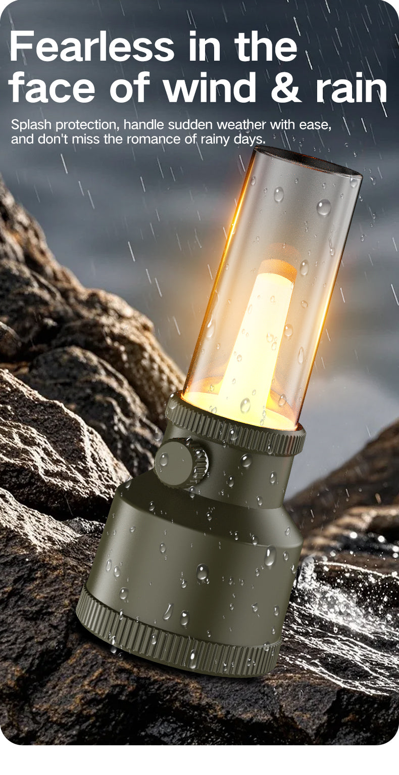 New Camping Atmosphere Lamp with Extra Long Battery Life, Retro Illumination, Lantern, Campground, Home Use, Rechargeable, Outdo